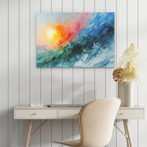 Impressionist Ocean Waves - Luxury Wall Art