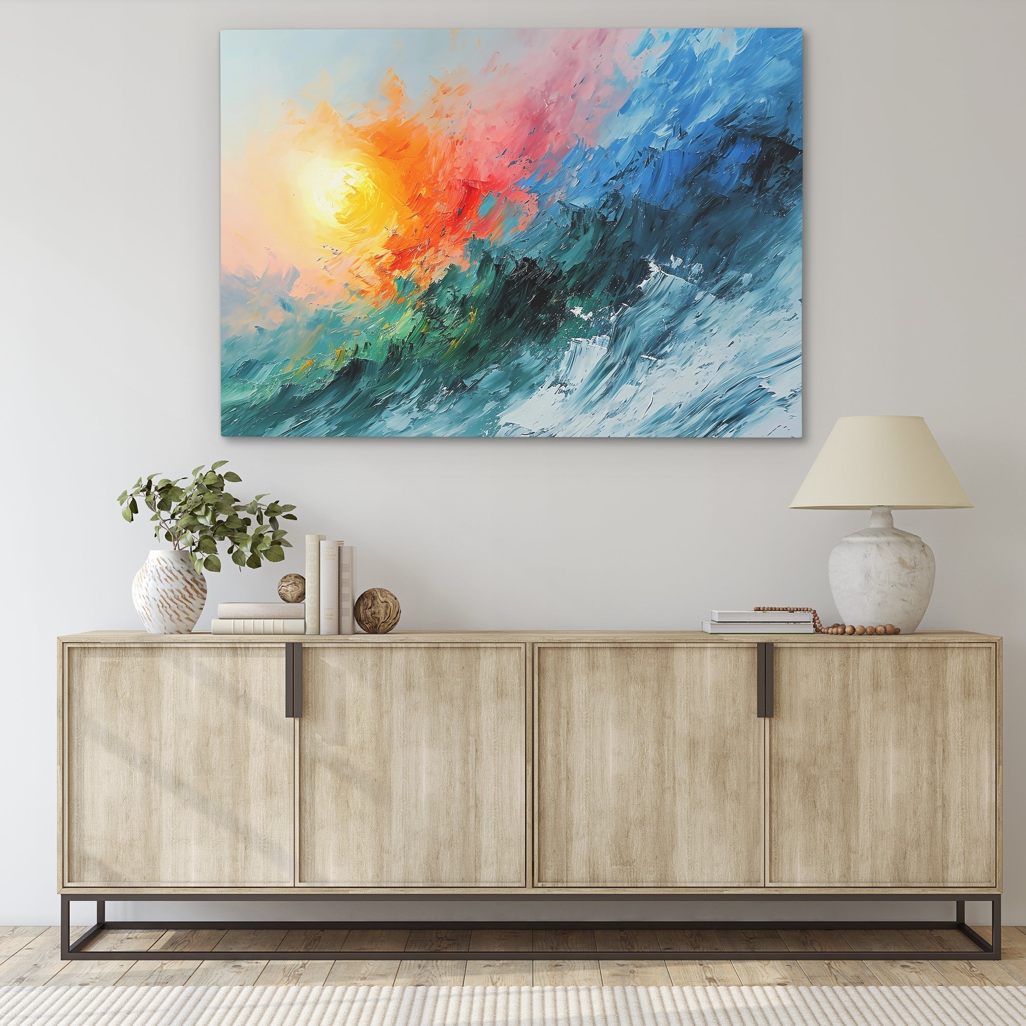 Impressionist Ocean Waves - Luxury Wall Art