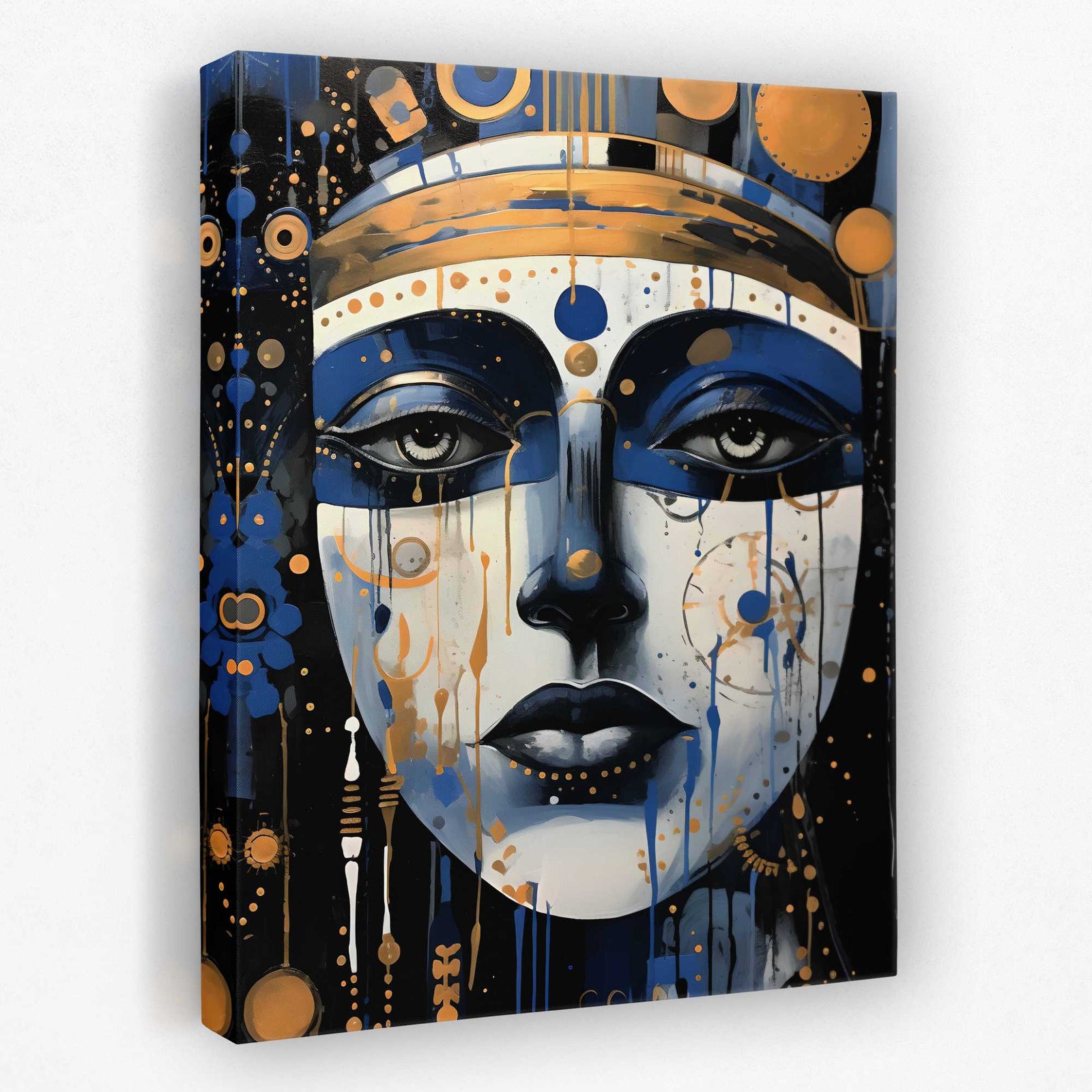 Indigo Diva - Native Canvas Wall Art