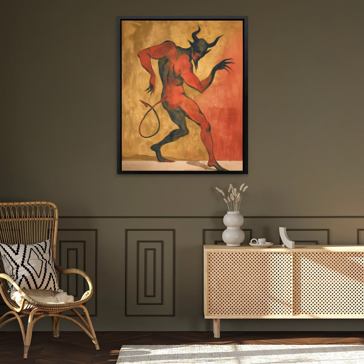 Inferno's Crimson Dance - Luxury Wall Art