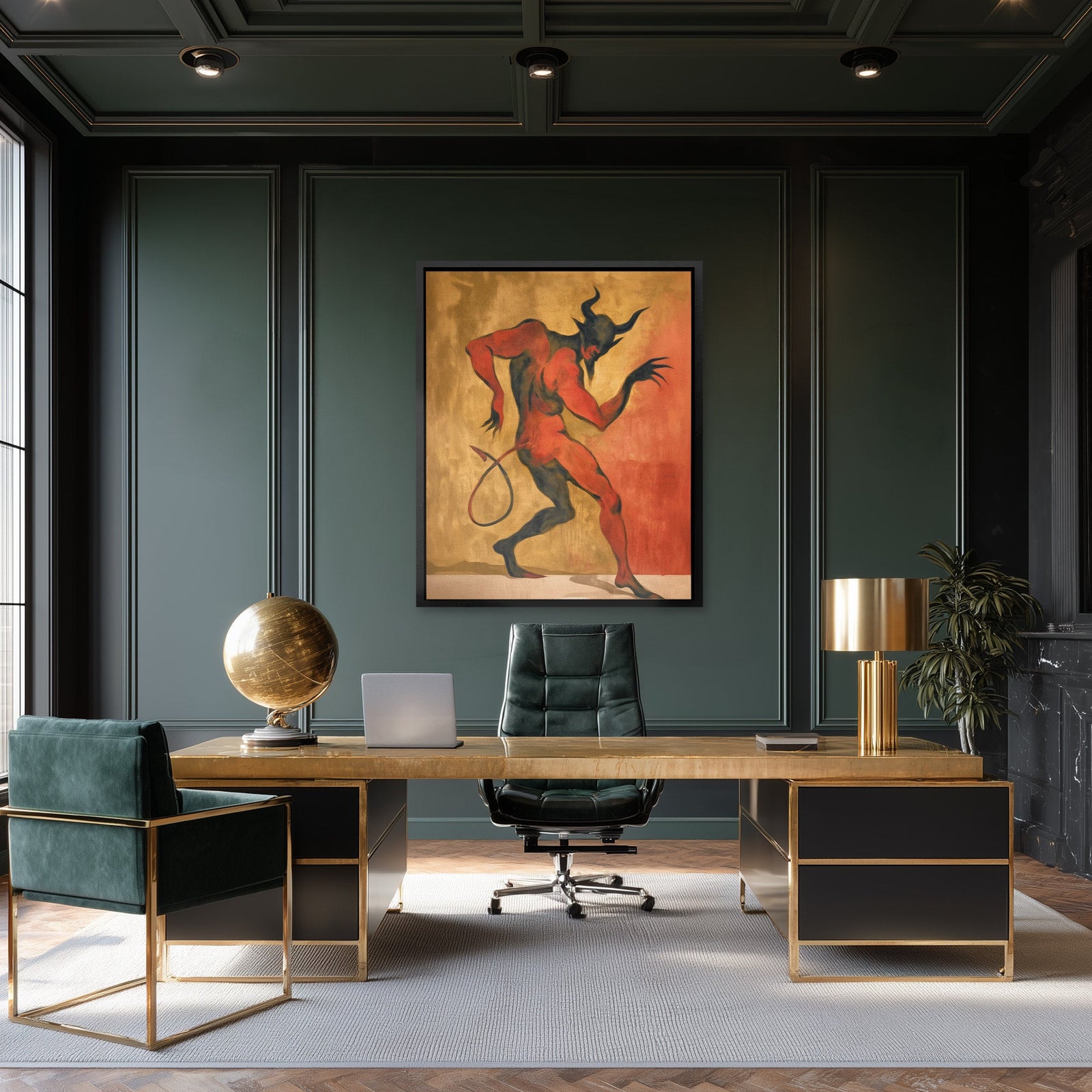 Inferno's Crimson Dance - Luxury Wall Art