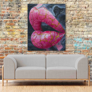 Injected Lips - Luxury Wall Art