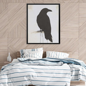 Ink Silhouette Raven - Luxury Wall Art