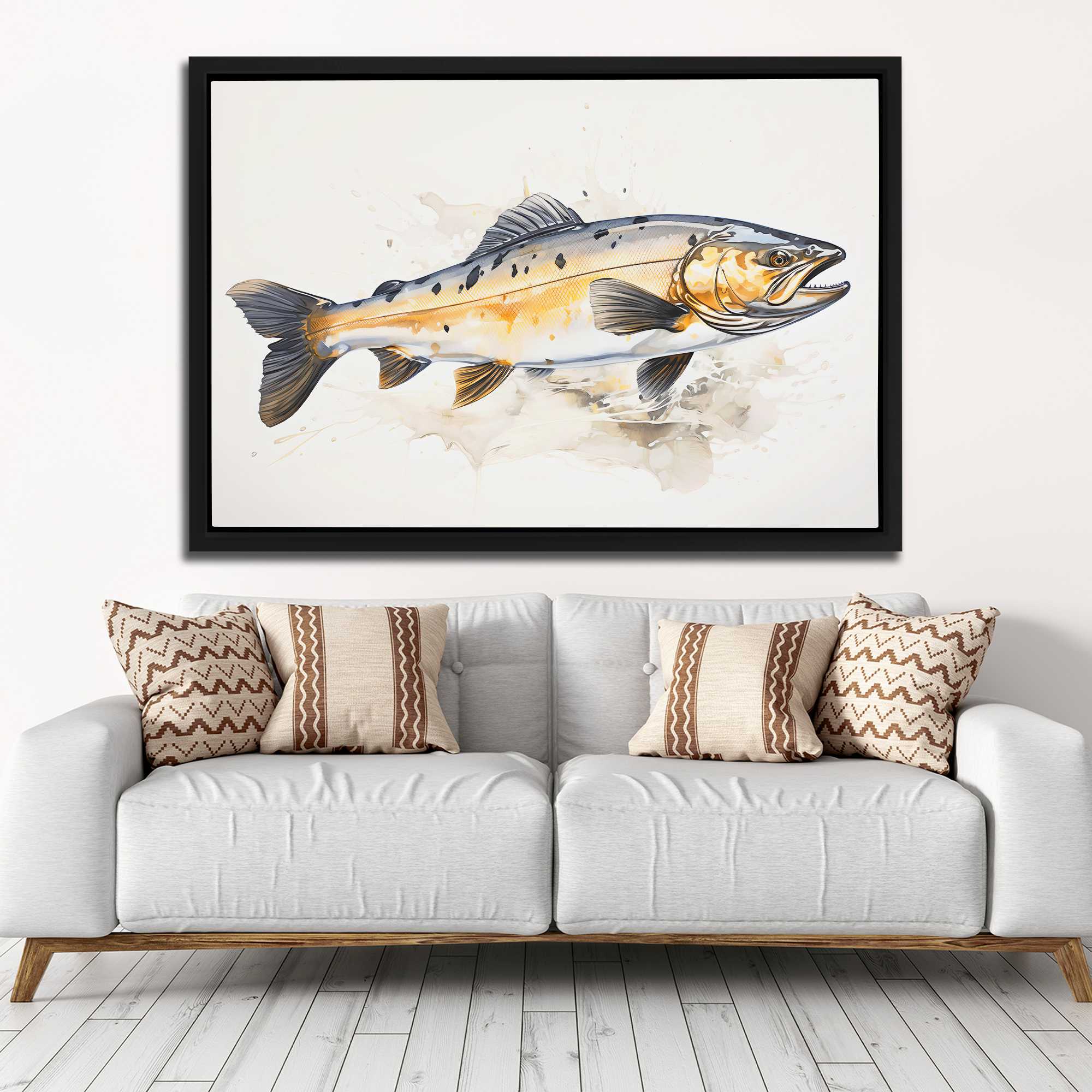 Iridescent Salmon - Luxury Wall Art