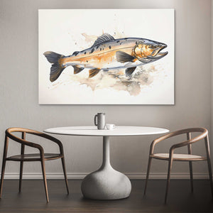 Iridescent Salmon - Luxury Wall Art