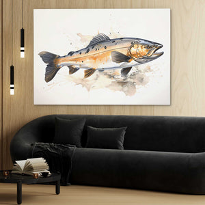 Iridescent Salmon - Luxury Wall Art