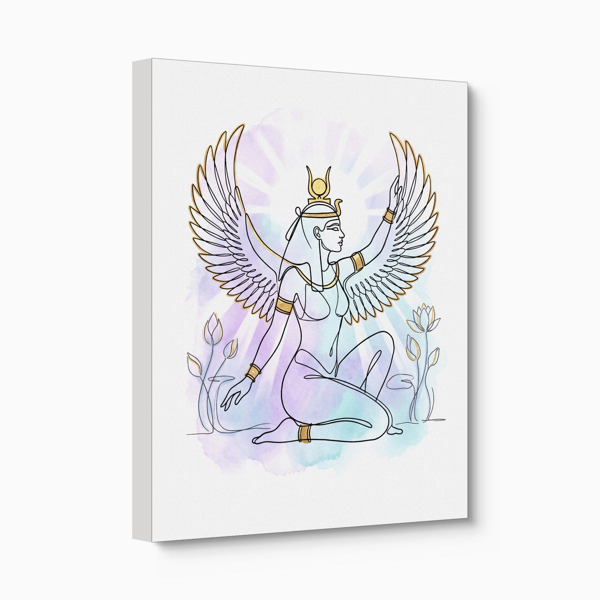 Isis Radiant Lotus — isis radiant lotus angled flush print