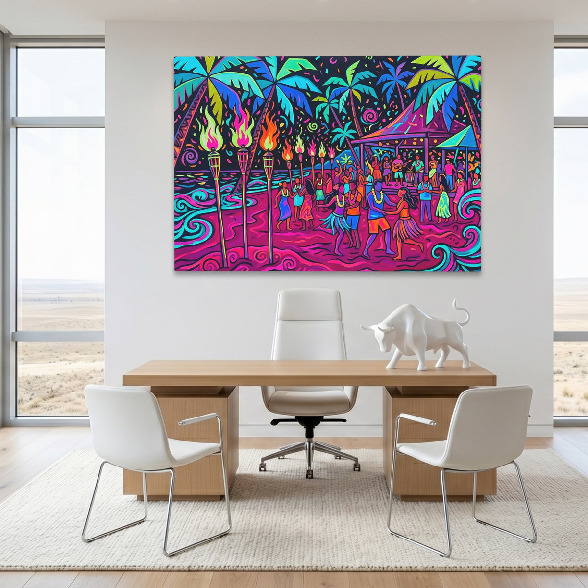 Island Gathering Vivid — Island Gathering Vivid White Bull Room Land 247