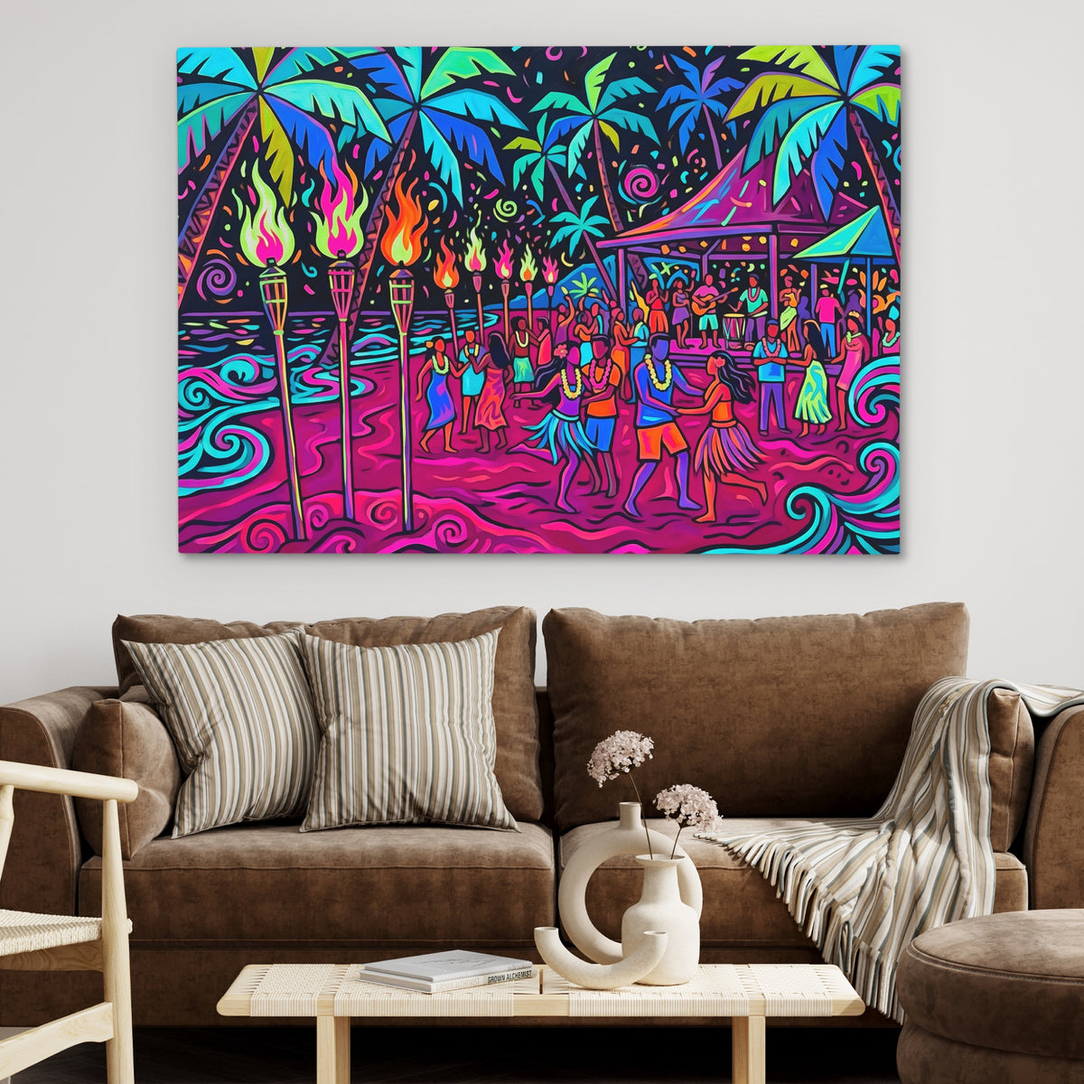 Island Gathering Vivid — Island Gathering Vivid Brown Couch 27