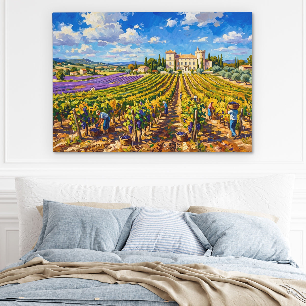 Italian Harvest Gold — Italian Harvest Gold Light Blue Bed 204