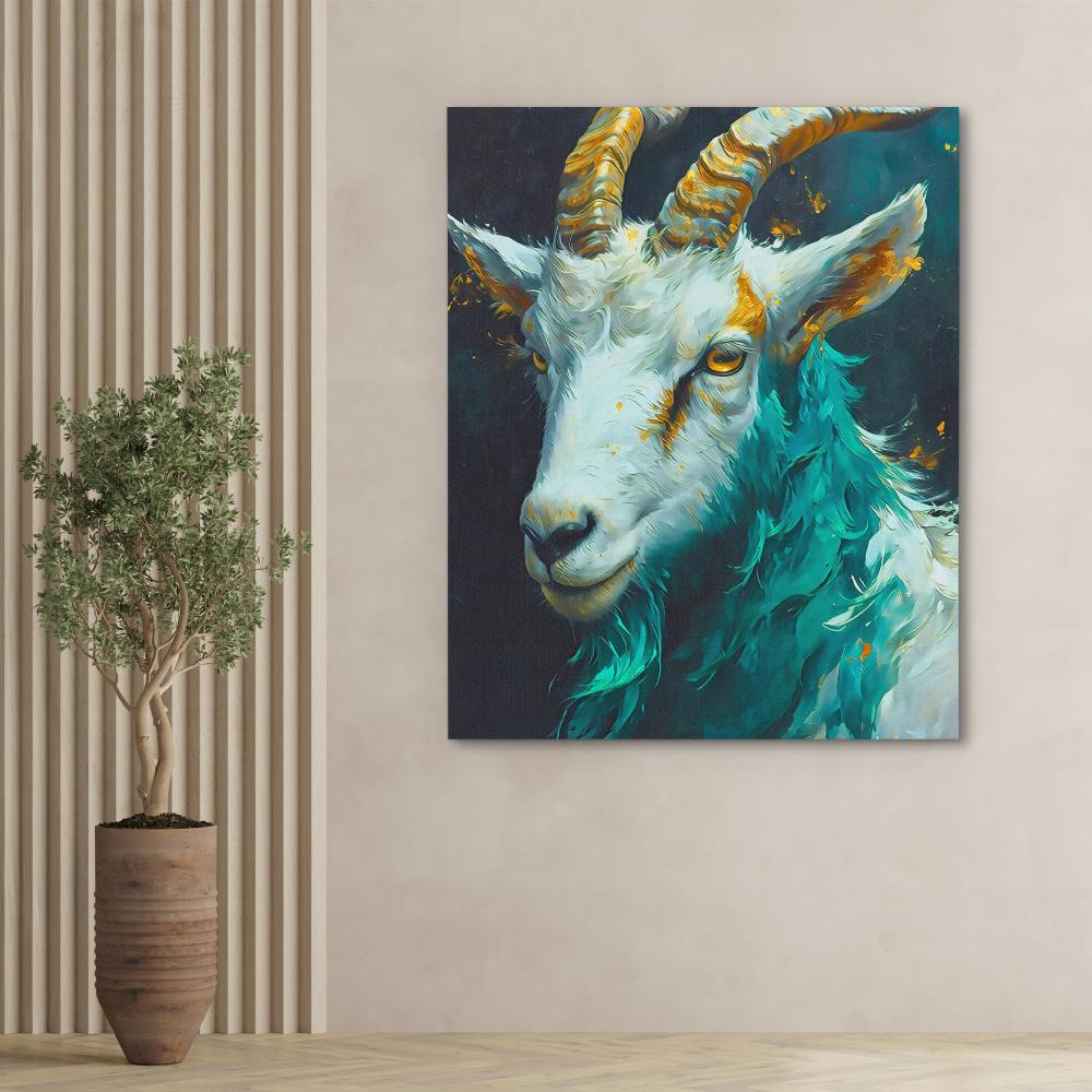 Jade Billy Goat - Luxury Wall Art