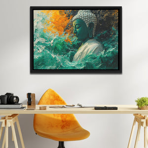 Jade Buddha Statue - Luxury Wall Art