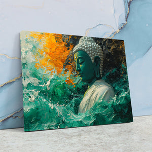 Jade Buddha Statue - Luxury Wall Art