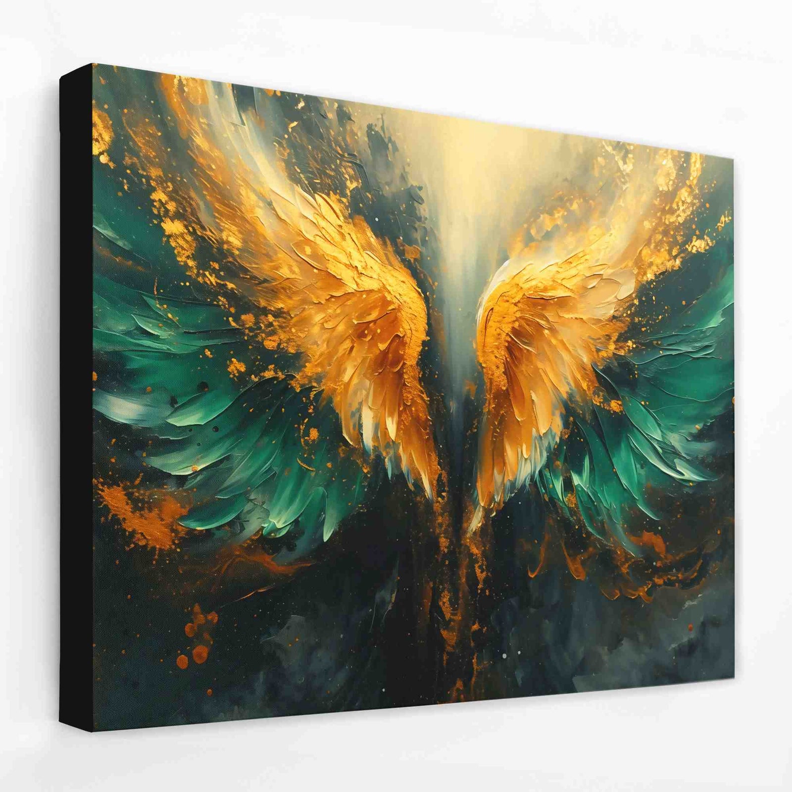 Jade Wings - Angelic Canvas Wall Art