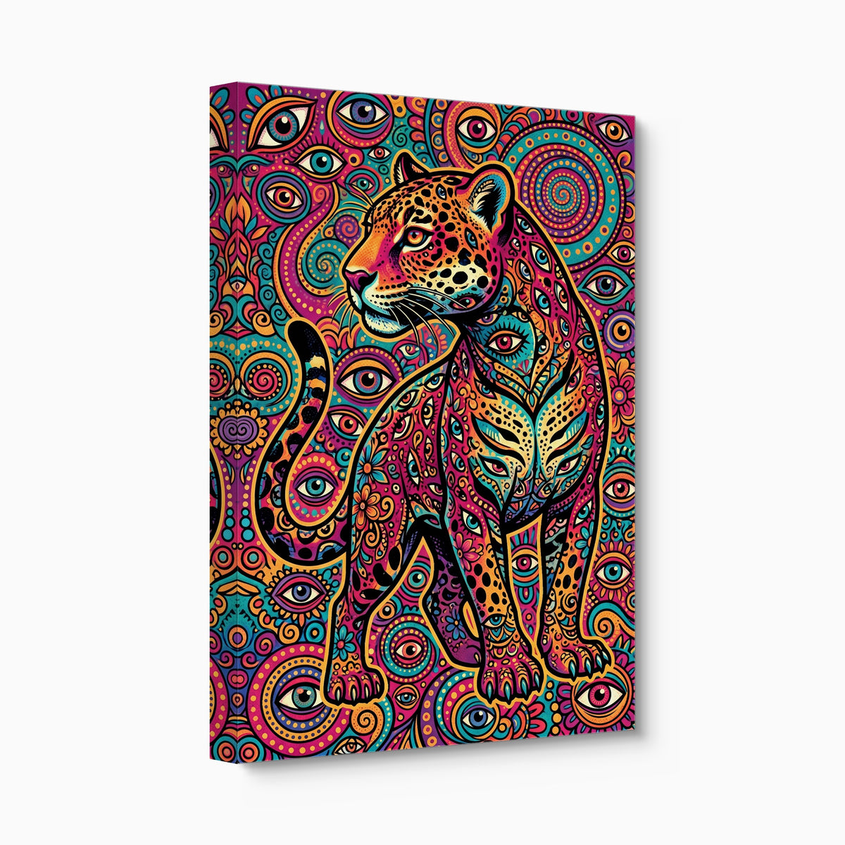 Jaguar Psychedelia — jaguar psychedelia angled flush print