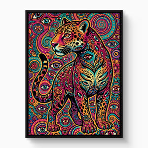 Jaguar Psychedelia — jaguar psychedelia white studio framed black