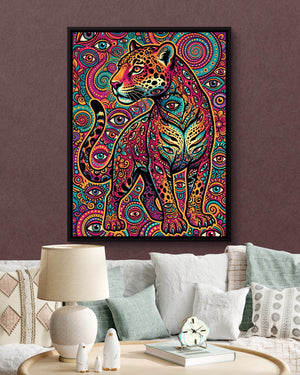 Jaguar Psychedelia — jaguar psychedelia psd burgundy clock couch 1port framed black