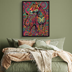 Jaguar Psychedelia — jaguar psychedelia sq green bedroom 1port framed black