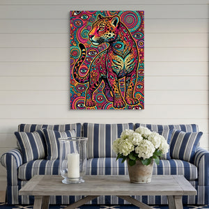 Jaguar Psychedelia — jaguar psychedelia sq striped couch 1port flush print