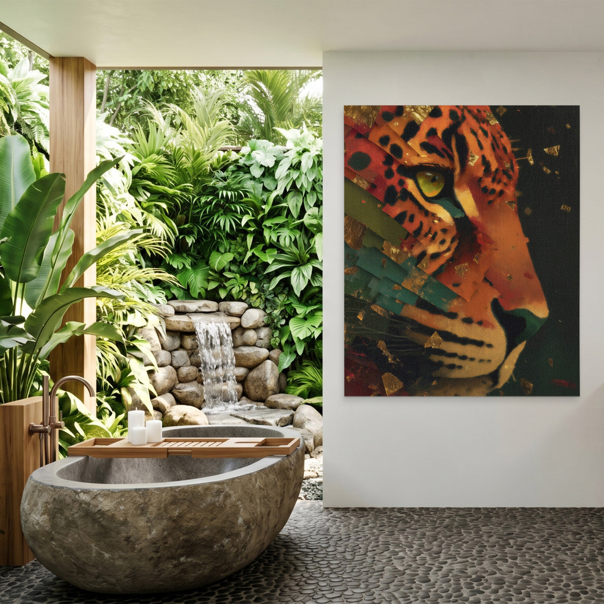 Jaguar Rust Geometric — Jaguar Rust Geometric Outdoor Bathroom Port 12