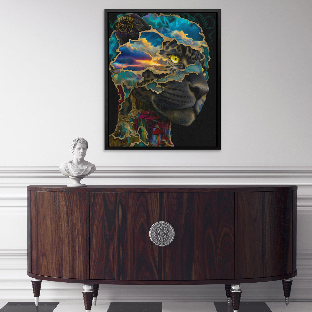 Jaguar's Liquid Dreams - Luxury Wall Art
