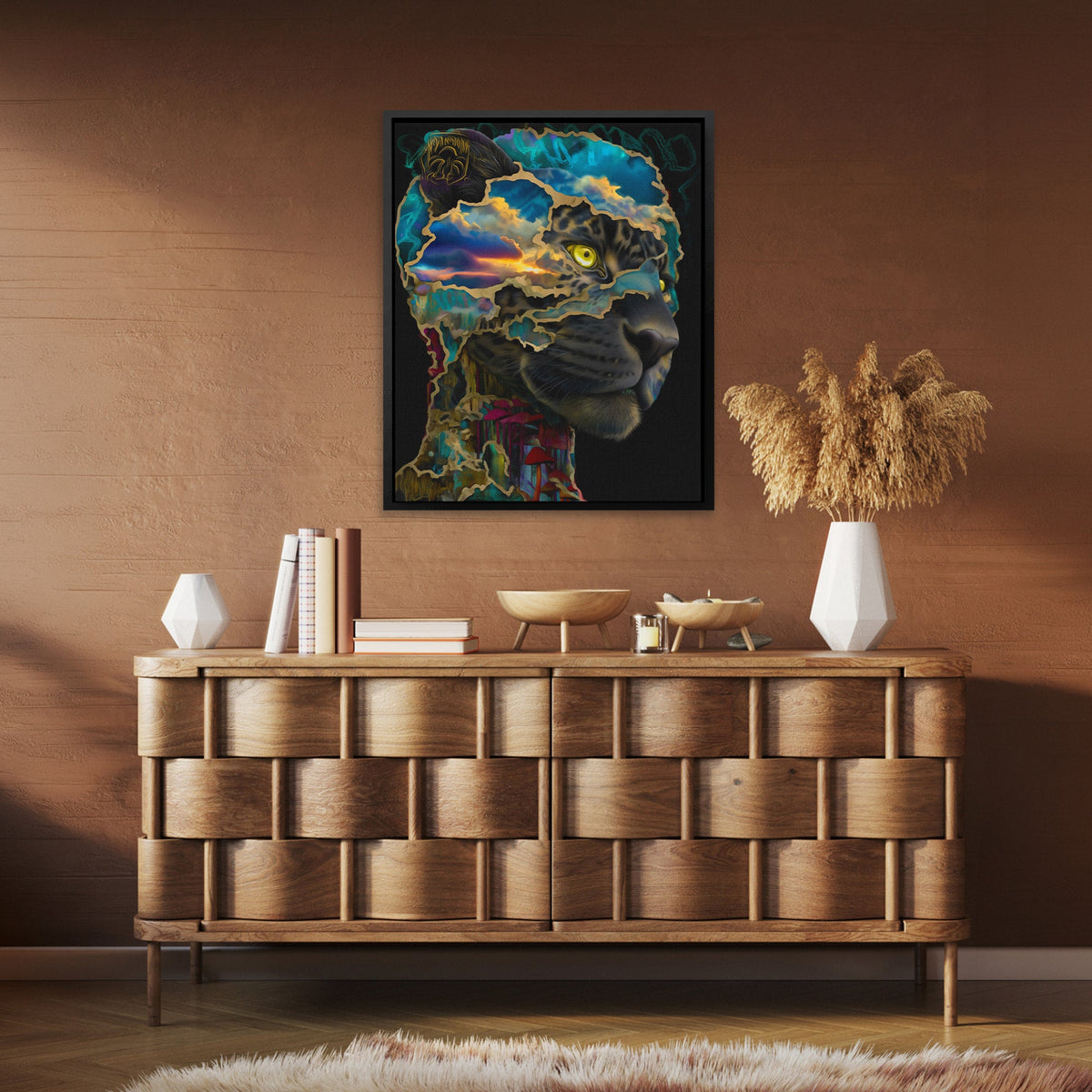Jaguar's Liquid Dreams - Luxury Wall Art
