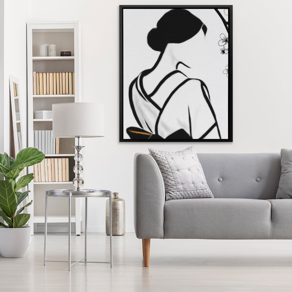 Japanese Geisha Silhouette — Japanese Geisha Silhouette Window Light V2 303
