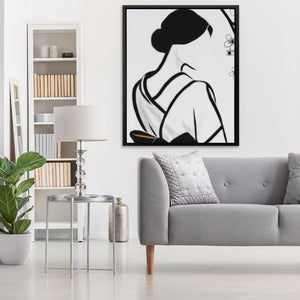 Japanese Geisha Silhouette — Japanese Geisha Silhouette Window Light V2 303