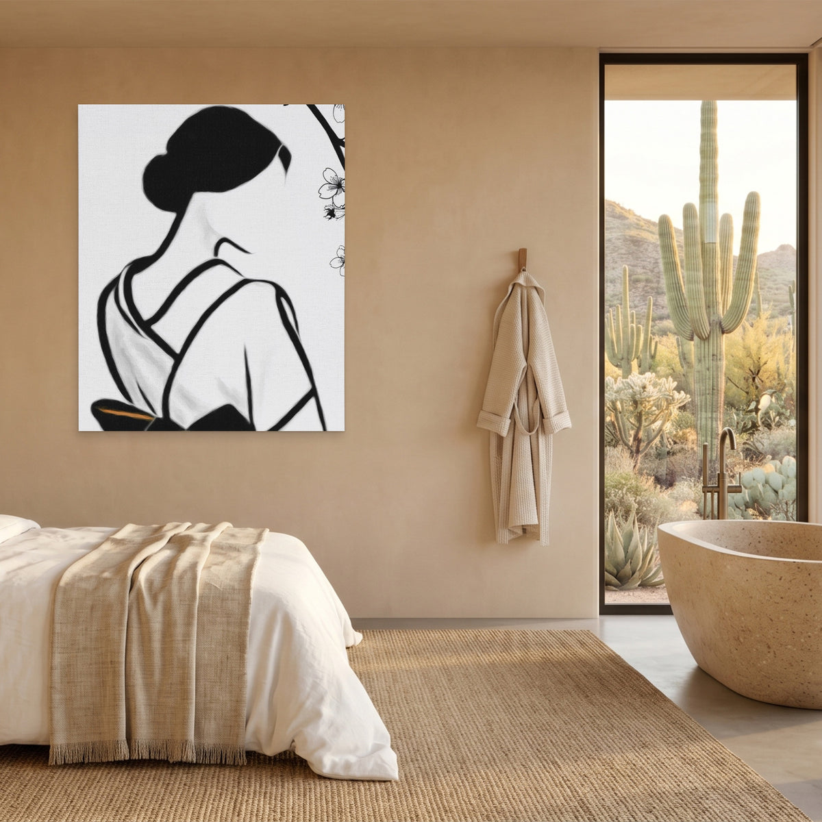 Japanese Geisha Silhouette — Japanese Geisha Silhouette Desert Home Port 17
