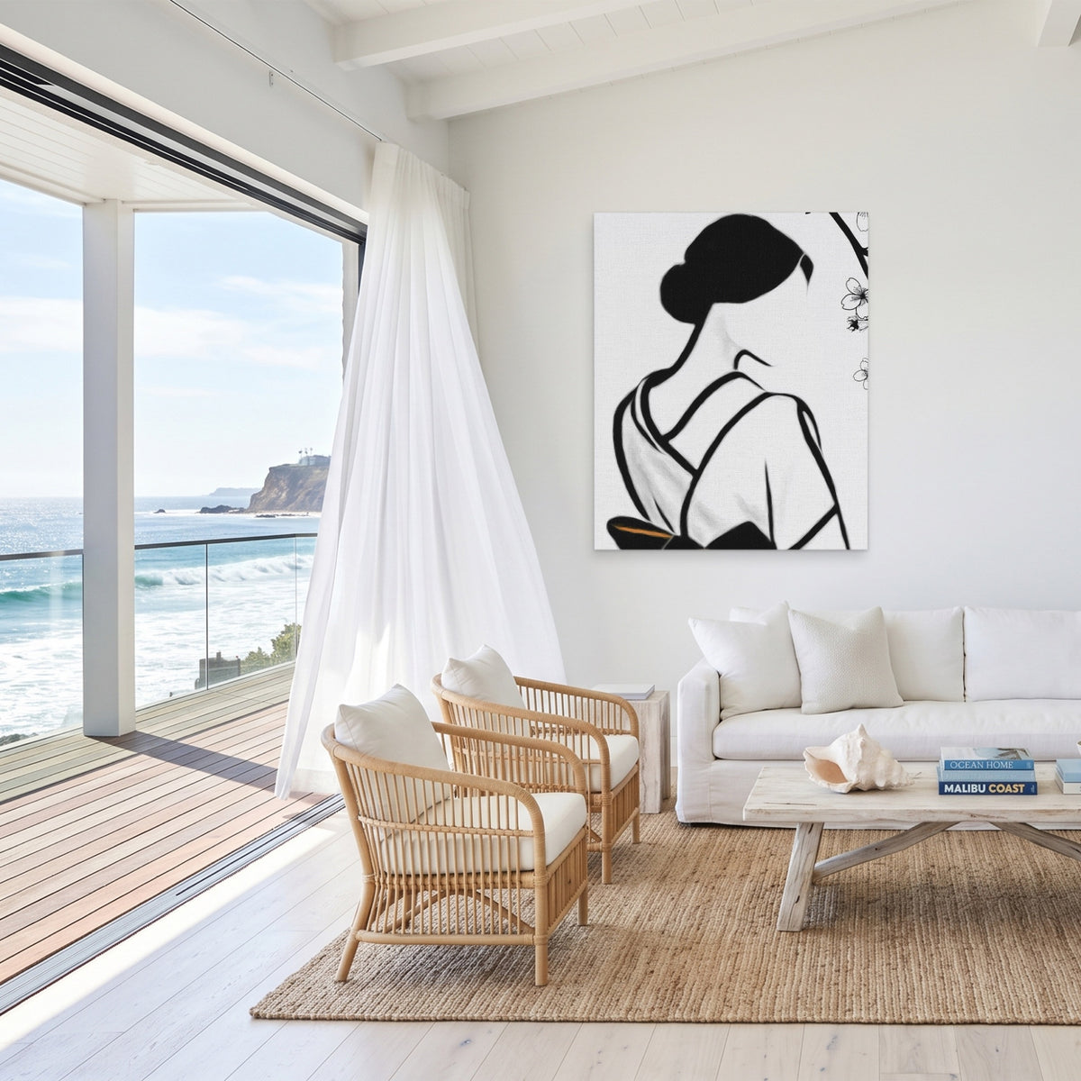 Japanese Geisha Silhouette — Japanese Geisha Silhouette Malibu Beach Port 83