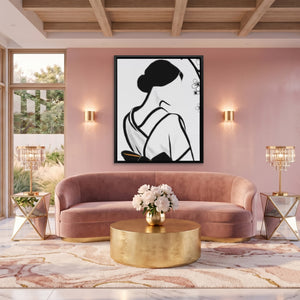 Japanese Geisha Silhouette — Japanese Geisha Silhouette Pink Pleasure Port 149