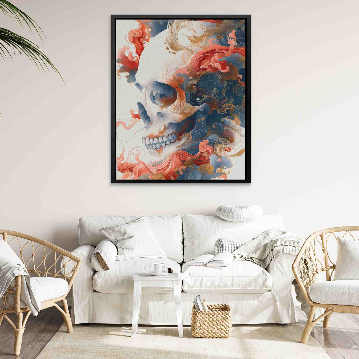Japanese Style Skull - Luxury Wall Art