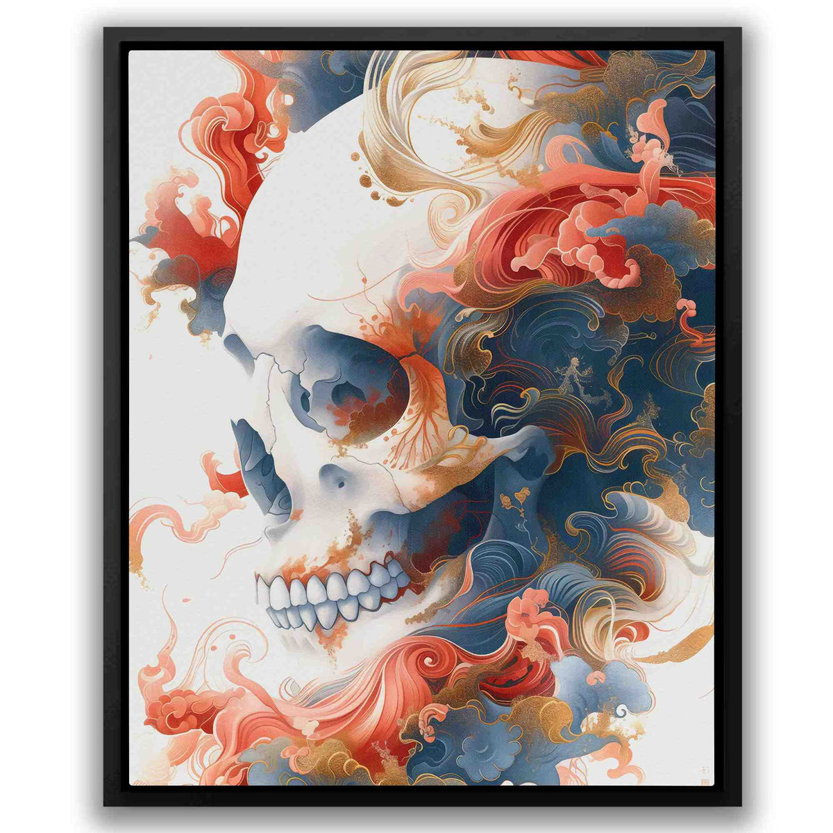 Japanese Style Skull - Luxury Wall Art