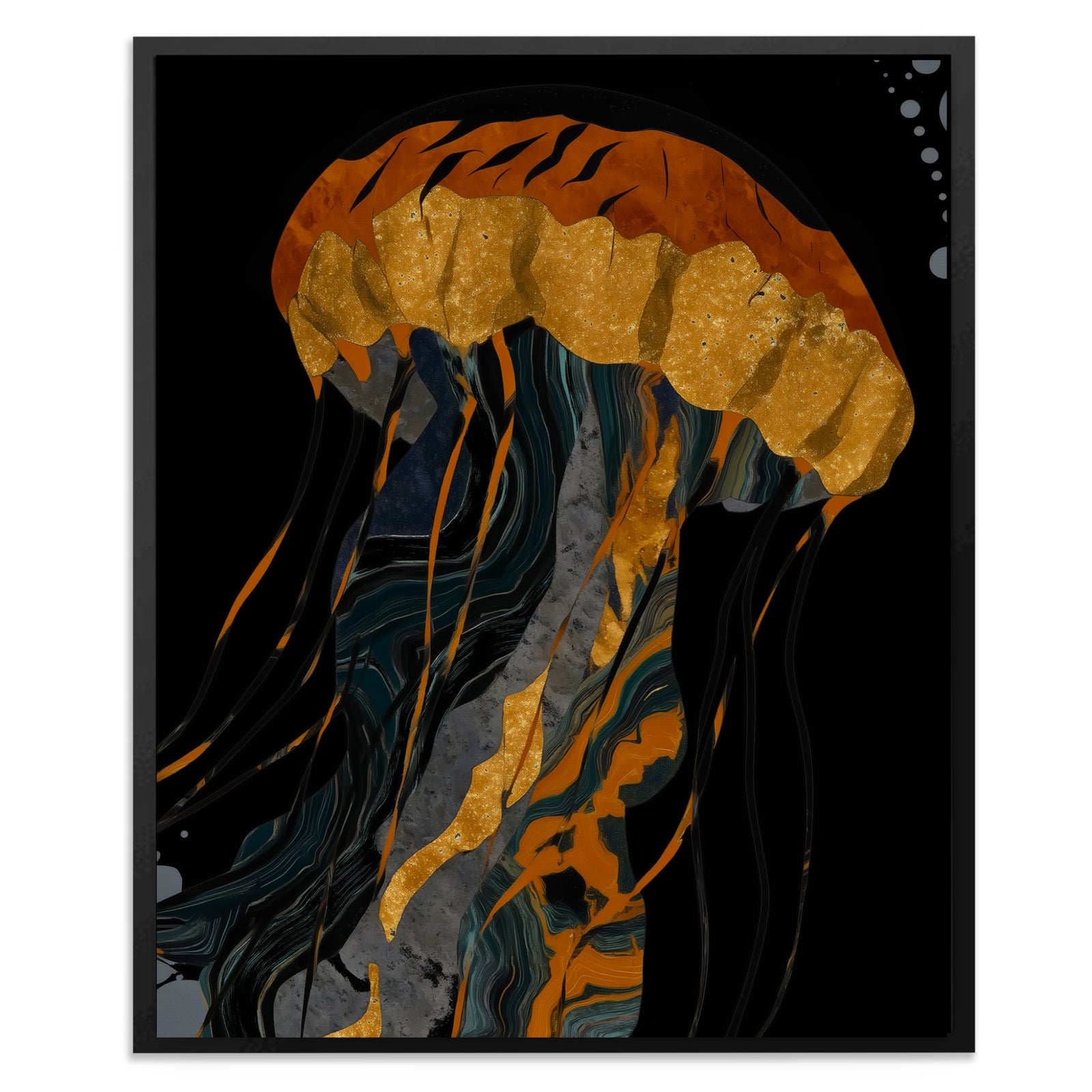 Jellyfish Azure Drift — Jellyfish Azure Drift Portrait   Side View   Mirror 194