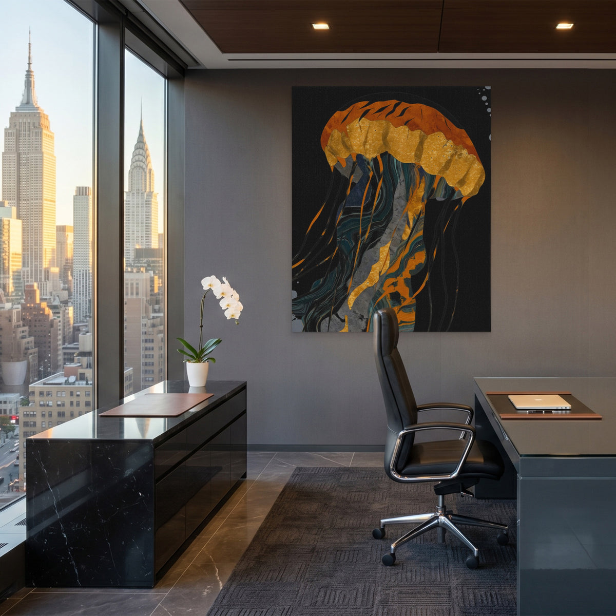Jellyfish Azure Drift — Jellyfish Azure Drift Office View Port 106