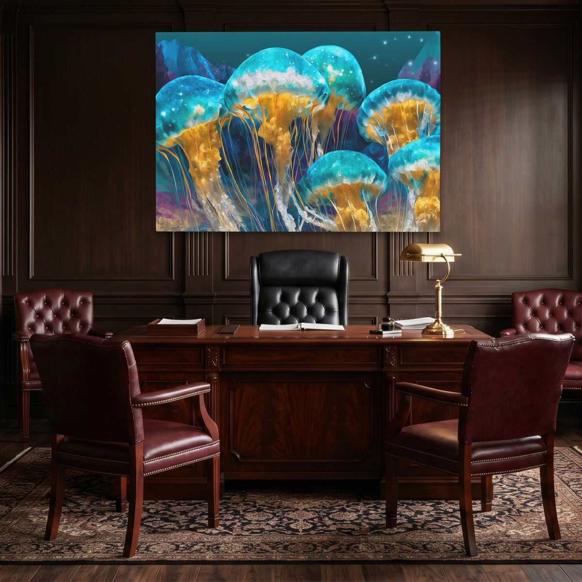 Jellyfish Bioluminescent Swarm — Jellyfish Bioluminescent Swarm Law Office Land 208