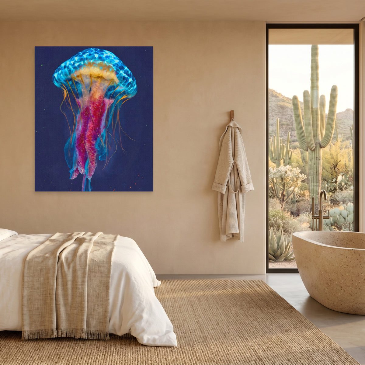 Jellyfish Cerulean Glow — Jellyfish Cerulean Glow Desert Home Port 19