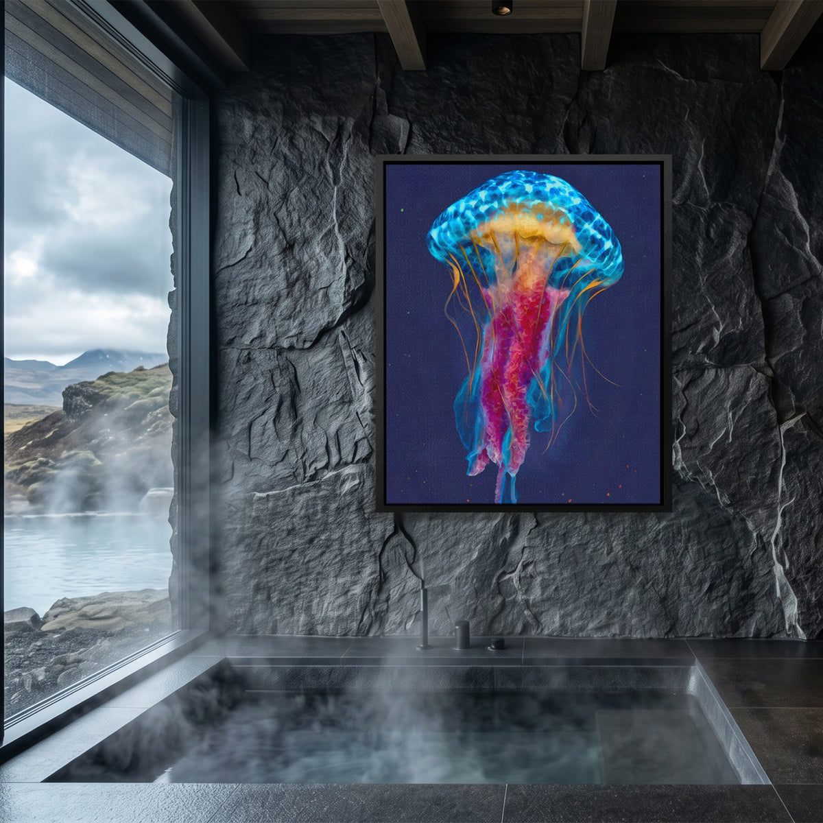 Jellyfish Cerulean Glow — Jellyfish Cerulean Glow Sauna Dark Port 217