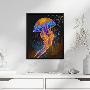 Jellyfish Cerulean Luminescence — Jellyfish Cerulean Luminescence White Snail Table 284