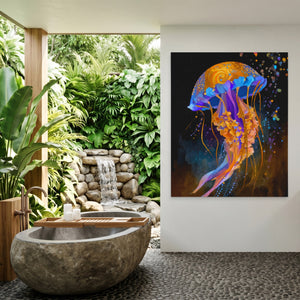 Jellyfish Cerulean Luminescence — Jellyfish Cerulean Luminescence Outdoor Bathroom Port 130