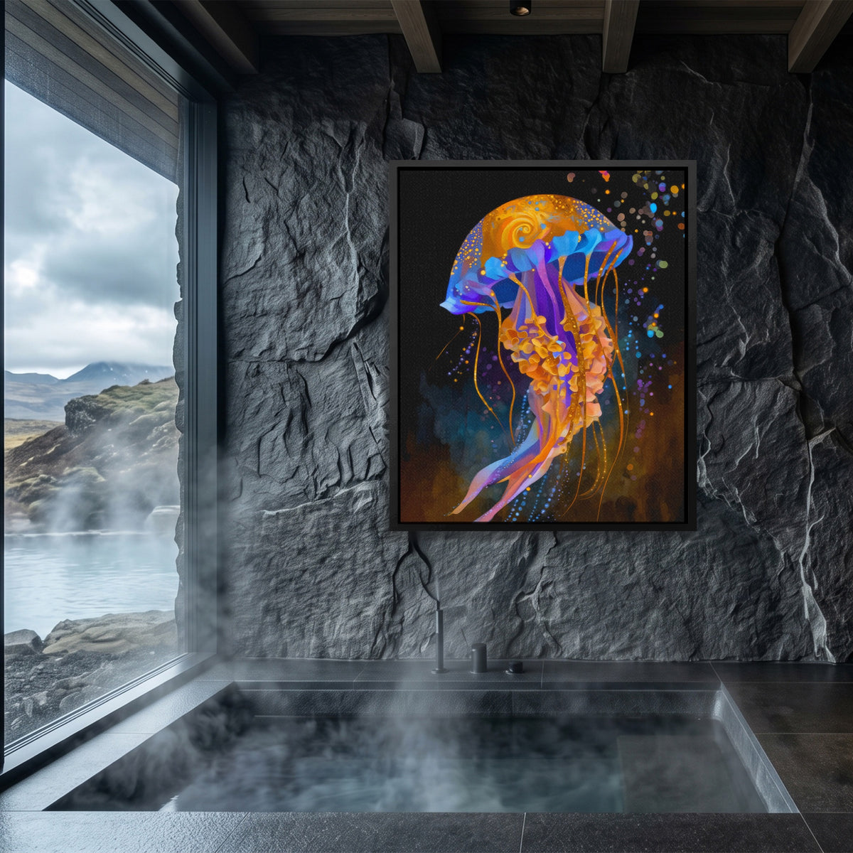 Jellyfish Cerulean Luminescence — Jellyfish Cerulean Luminescence Sauna Dark Port 218
