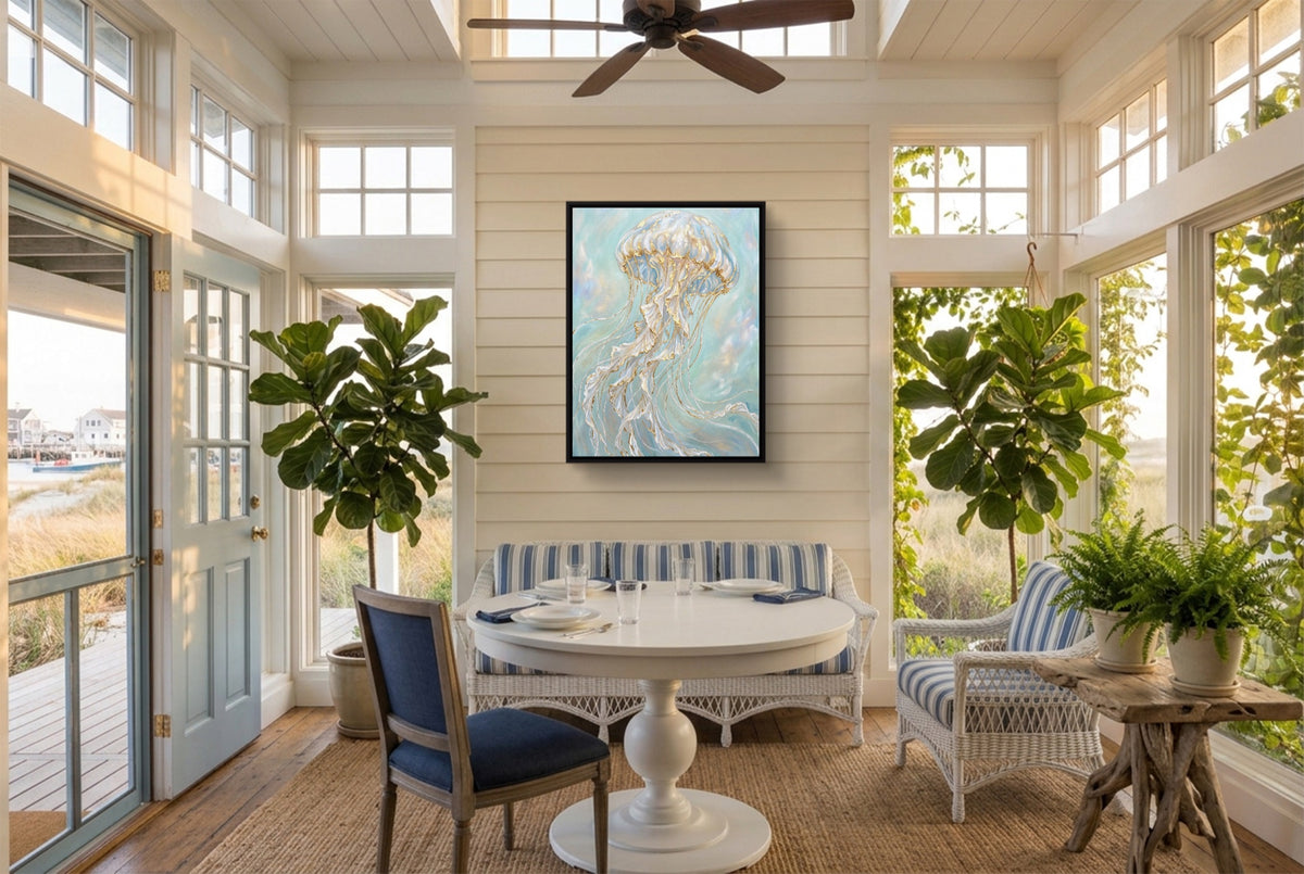 Jellyfish Dreamweave — jellyfish dreamweave sunroom with furniture 1port framed black