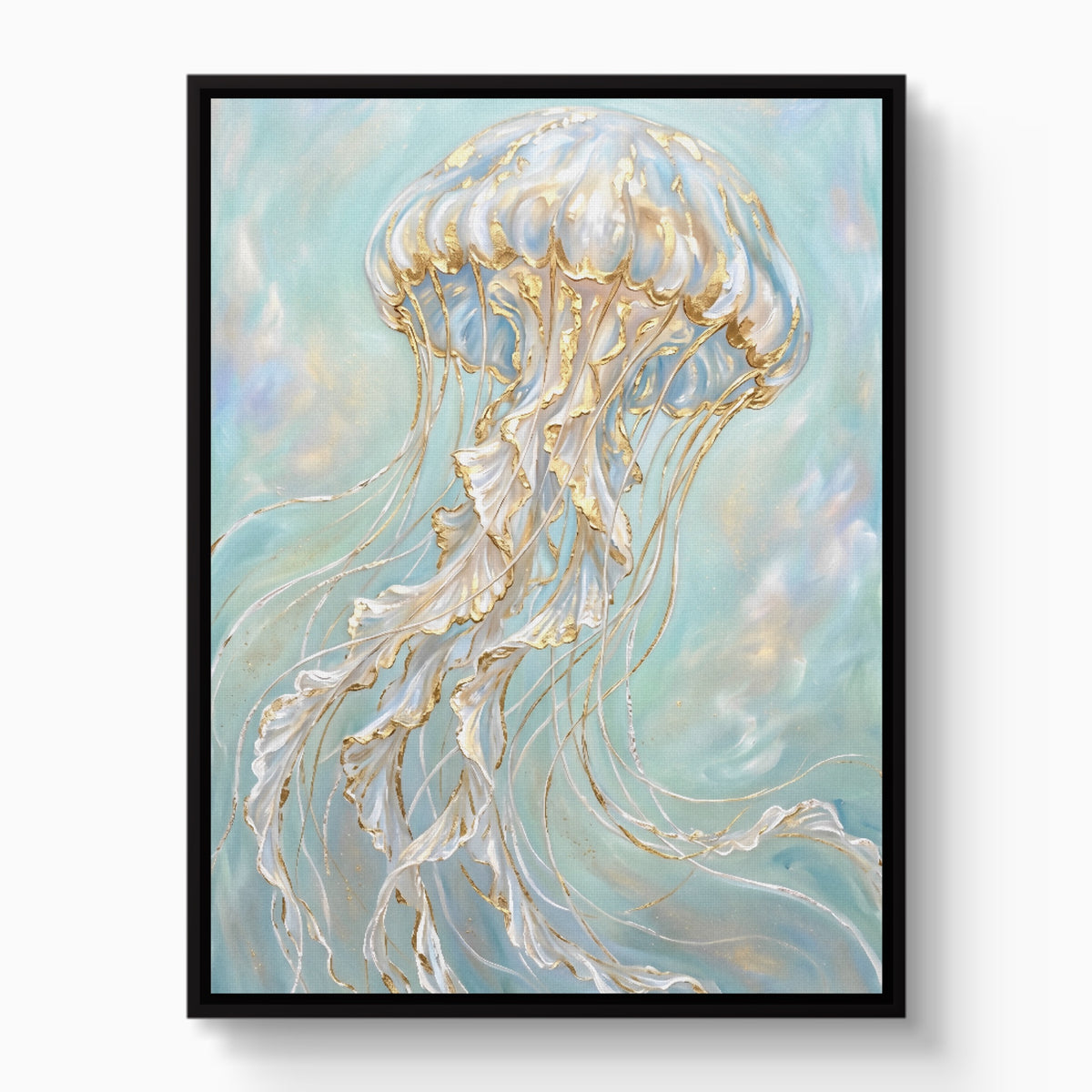 Jellyfish Dreamweave — jellyfish dreamweave white studio framed black