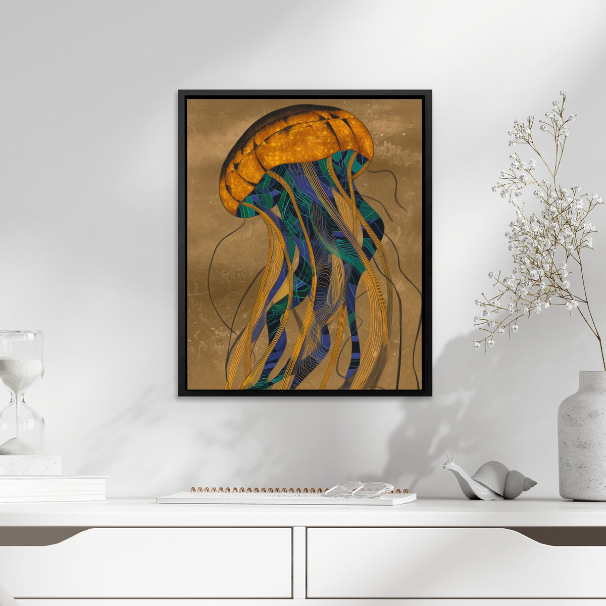 Jellyfish Golden Descent — Jellyfish Golden Descent White Snail Table 285