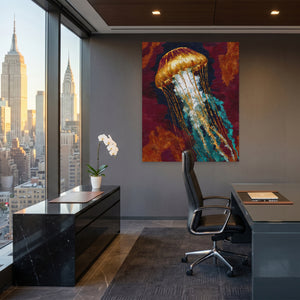 Jellyfish Golden Drift — Jellyfish Golden Drift Office View Port 110