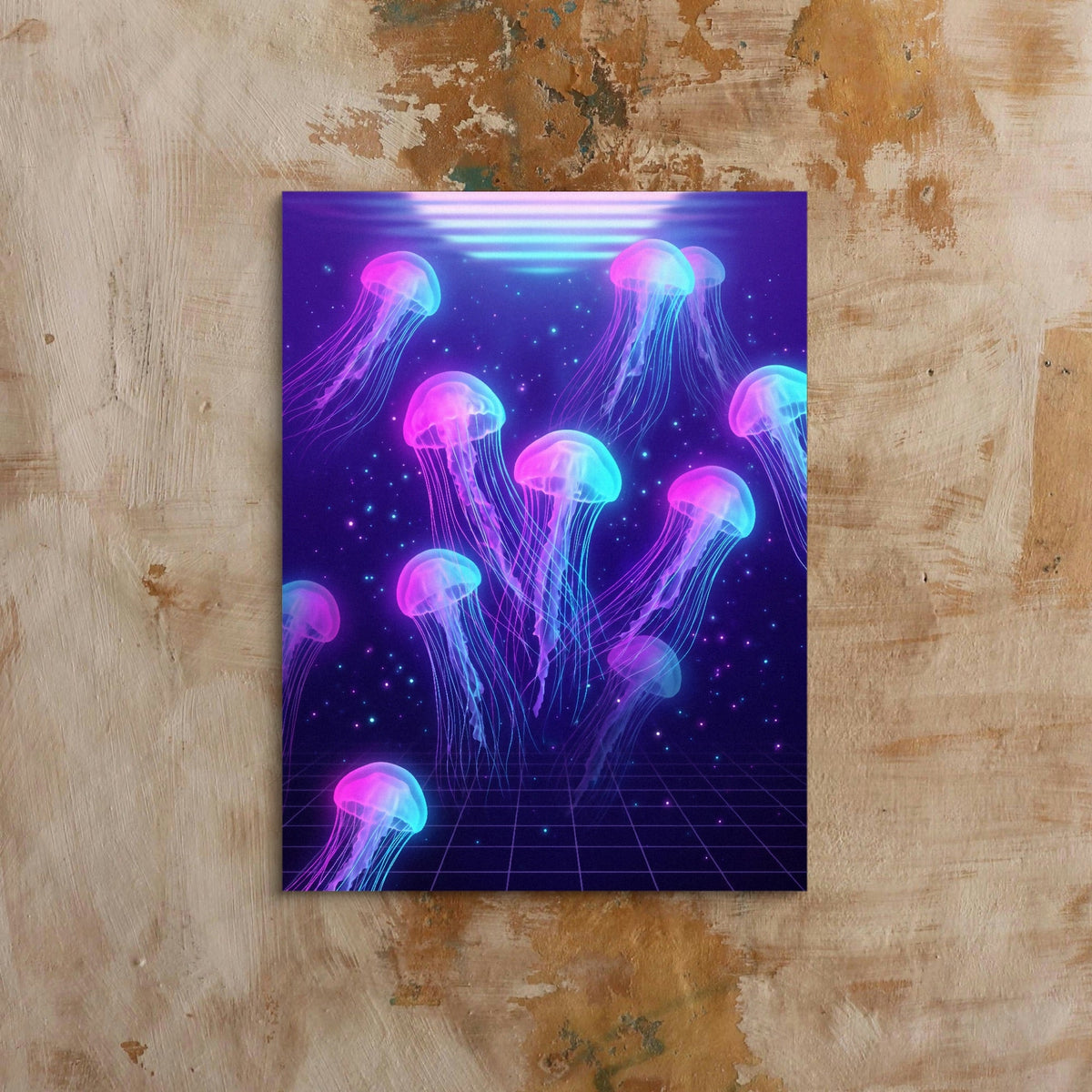 Jellyfish Grid Horizon - Luxury Wall Art