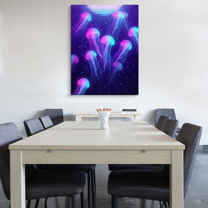 Jellyfish Grid Horizon - Luxury Wall Art