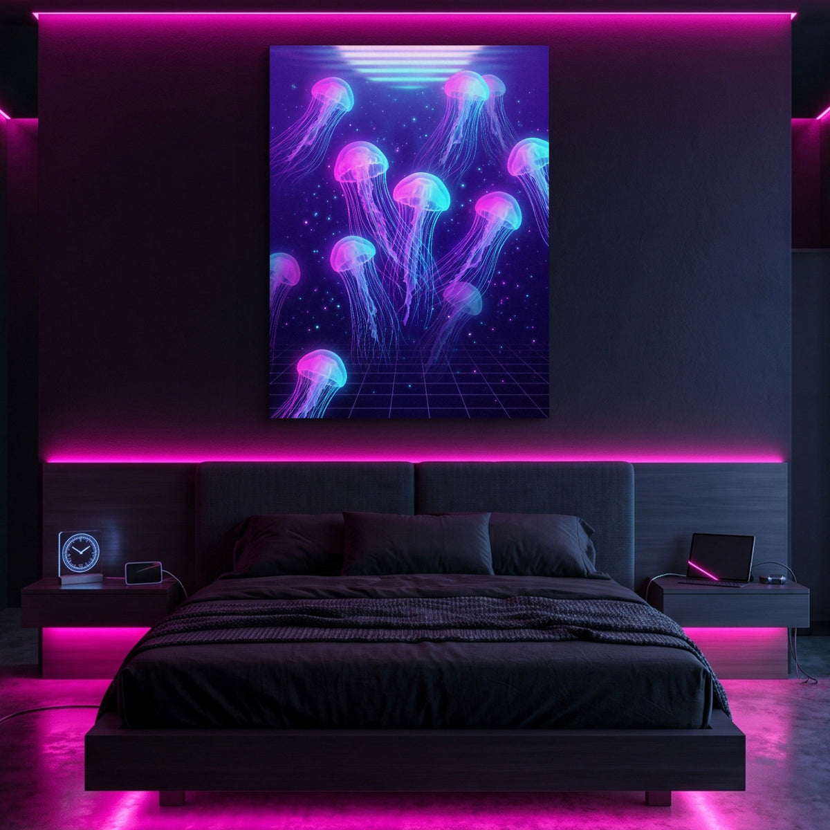 Jellyfish Grid Horizon - Luxury Wall Art