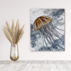 Jellyfish in Ocean Waves - Luxury Wall Art