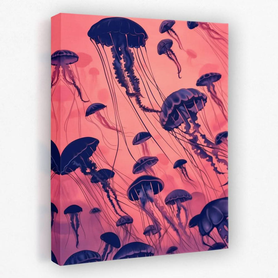 Jellyfish School in a __flatart__